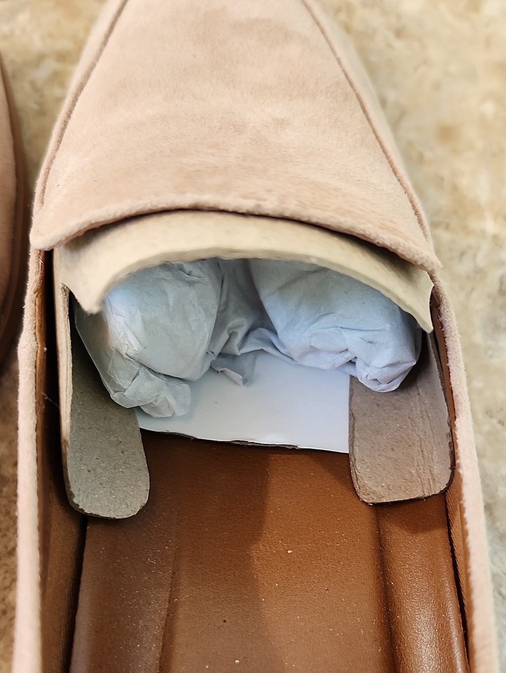 NWOT FRANCO SARTO CARLINA TAN SUEDE LOAFERS - Picture 8 of 11
